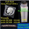 Image 1 : Proof 1974-s Roosevelt Dime 10c roll, 50 pieces (fc)