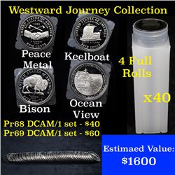 ***Auction Highlight*** Westward Journey Nickel Rolls (2004-s Peace, 2005-s Bison, 2005-s Ocean View