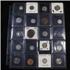 Image 1 : Page of 20 Mixed coins Barber 10c, Braided Hair 1c, Washington 25c, Roosevelt 10c, Buffalo 5c, Jeffe