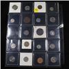 Image 2 : Page of 20 Mixed coins Barber 10c, Braided Hair 1c, Washington 25c, Roosevelt 10c, Buffalo 5c, Jeffe