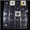 Image 2 : Page of 20 Mixed coins Mercury 10c, Braided Hair 1c, Washington 25c, Jefferson 5c, Indian 1c, Libert