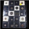 Image 2 : Page of 20 Mixed coins Seated Liberty 10c, Braided Hair 1c, Washington 25c, Mercury 10c, Indian 1c, 
