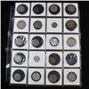 Image 1 : Page of 20 Mixed Foreign coins