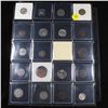 Image 2 : Page of 20 Mixed coins Mercury 10c, Braided Hair 1c, Washington 25c, Jefferson 5c, Indian 1c, Libert
