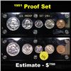 Image 1 : 1951 United States Proof Set in Capital Plastic Holder