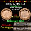 Image 1 : ***Auction Highlight*** Lincoln Wheat cent 1c orig roll, 1909-s end, VDB other end, WOW! (fc) (fc)