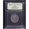 Image 4 : *Highlight Of Entire Auction* 1913-s Barber Quarter 25c Graded Choice AU/BU Slider By USCG (fc)