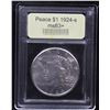 Image 4 : ***Auction Highlight*** 1924-s Peace Dollar $1 Graded Select+ Unc By USCG (fc)