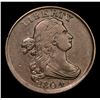 Image 2 : ***Auction Highlight*** 1804 C-12 Draped Bust Half Cent 1/2c Graded xf+ By USCG (fc)