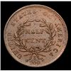 Image 3 : ***Auction Highlight*** 1800 C-1 Draped Bust Half Cent 1/2c Graded xf+ By USCG (fc)