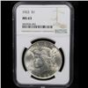 Image 2 : NGC 1922-p Peace Dollar $1 Graded ms63 By NGC