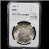 Image 2 : 1886-p Morgan Dollar $1 Graded ms64 By NGC