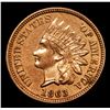 Image 2 : 1863 Indian Cent 1c Grades Choice AU/BU Slider