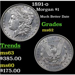 1891-o Morgan Dollar $1 Grades Select Unc