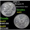 Image 1 : 1891-o Morgan Dollar $1 Grades Select Unc