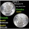 Image 1 : 1879-s Morgan Dollar $1 Grades Choice+ Unc