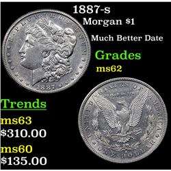 1887-s Morgan Dollar $1 Grades Select Unc