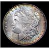 Image 2 : 1898-p Rainbow Toned Morgan Dollar $1 Grades Select+ Unc