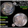 Image 1 : 1880-s Rainbow Toned Morgan Dollar $1 Grades Choice+ Unc
