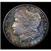 Image 2 : 1880-s Rainbow Toned Morgan Dollar $1 Grades Choice+ Unc