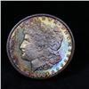 Image 6 : 1880-s Rainbow Toned Morgan Dollar $1 Grades Choice+ Unc