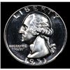 Image 2 : Proof 1951 Washington Quarter 25c Grades GEM Proof Cameo