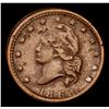 Image 2 : 1863 Liberty Cap Civil War Token 1c Grades vf++