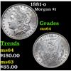 Image 1 : 1881-o Morgan Dollar $1 Grades Choice Unc
