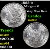 Image 1 : 1885-o Morgan Dollar $1 Grades Choice+ Unc