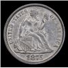 Image 2 : 1875-p Seated Liberty Dime 10c Grades Unc Details