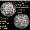 1904-o Rainbow Toned Morgan Dollar $1 Grades GEM Unc