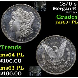 1879-s Morgan Dollar $1 Grades Select Unc+ PL