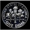 Image 3 : Proof 1962 Roosevelt Dime 10c Grades GEM++ Proof Deep Cameo