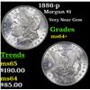 Image 1 : 1886-p Morgan Dollar $1 Grades Choice+ Unc