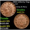 1863 Liberty Cap Civil War Token 1c Grades Select Unc BN