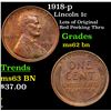 Image 1 : 1918-p Lincoln Cent 1c Grades Select Unc BN