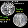 Image 1 : 1936-s Mercury Dime 10c Grades Select Unc FSB