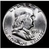 Image 2 : 1955-p Bugs Bunny Franklin Half Dollar 50c Grades Select+ Unc