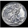 Image 2 : 1938-p Walking Liberty Half Dollar 50c Grades Choice AU/BU Slider