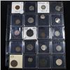 Image 1 : Page of 20 Mixed coins Mercury 10c, Braided Hair 1c, Washington 25c, Indian 1c, Buffalo 5c, Jefferso