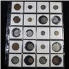 Image 1 : Page of 20 Mixed Foreign coins