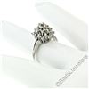 Image 4 : Antique 14kt White Gold 0.78 ctw Old Mine and Single Cut Diamond Cluster Ring