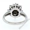 Image 6 : Antique 14kt White Gold 0.78 ctw Old Mine and Single Cut Diamond Cluster Ring