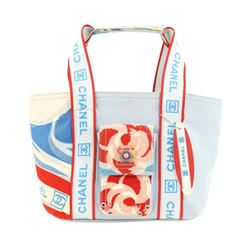 Chanel Surf Sports Blue Canvas Tote