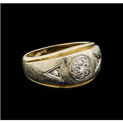 14KT Yellow Gold 0.18 ctw Diamond Ring