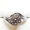 Image 1 : Silver 7 Diamond Ring (~Size 7) (~weight 3.78g), Suggested Retail Value $180