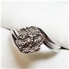 Image 3 : Silver 7 Diamond Ring (~Size 7) (~weight 3.78g), Suggested Retail Value $180