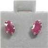 Image 1 : 10K Yellow Gold Ruby(1.2ct) Earrings, Made in Canada, Suggested Retail Value $300