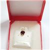 Image 5 : 10K Yellow Gold Garnet 1Ct And White Topaz Pendant, Suggested Retail Value $100