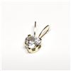 Image 1 : 14K Yellow Gold Cubic Zirconia Pendant, Suggested Retail Value $60